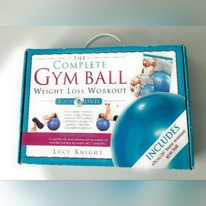 Gym Ball Weight Loss Workout Set By Lucy Knight. Dvd And Book Invluded